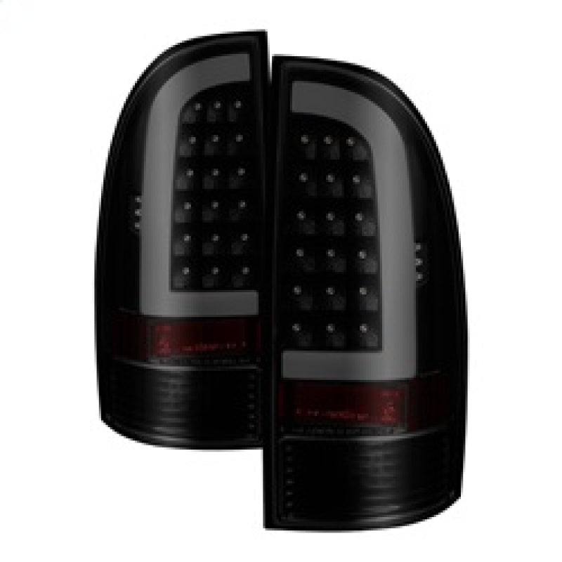 xTune 05-15 Toyota Tacoma (Excl LED Tail Lights) LED Tail Lights - Blk Smk (ALT-ON-TT05-LBLED-BSM)