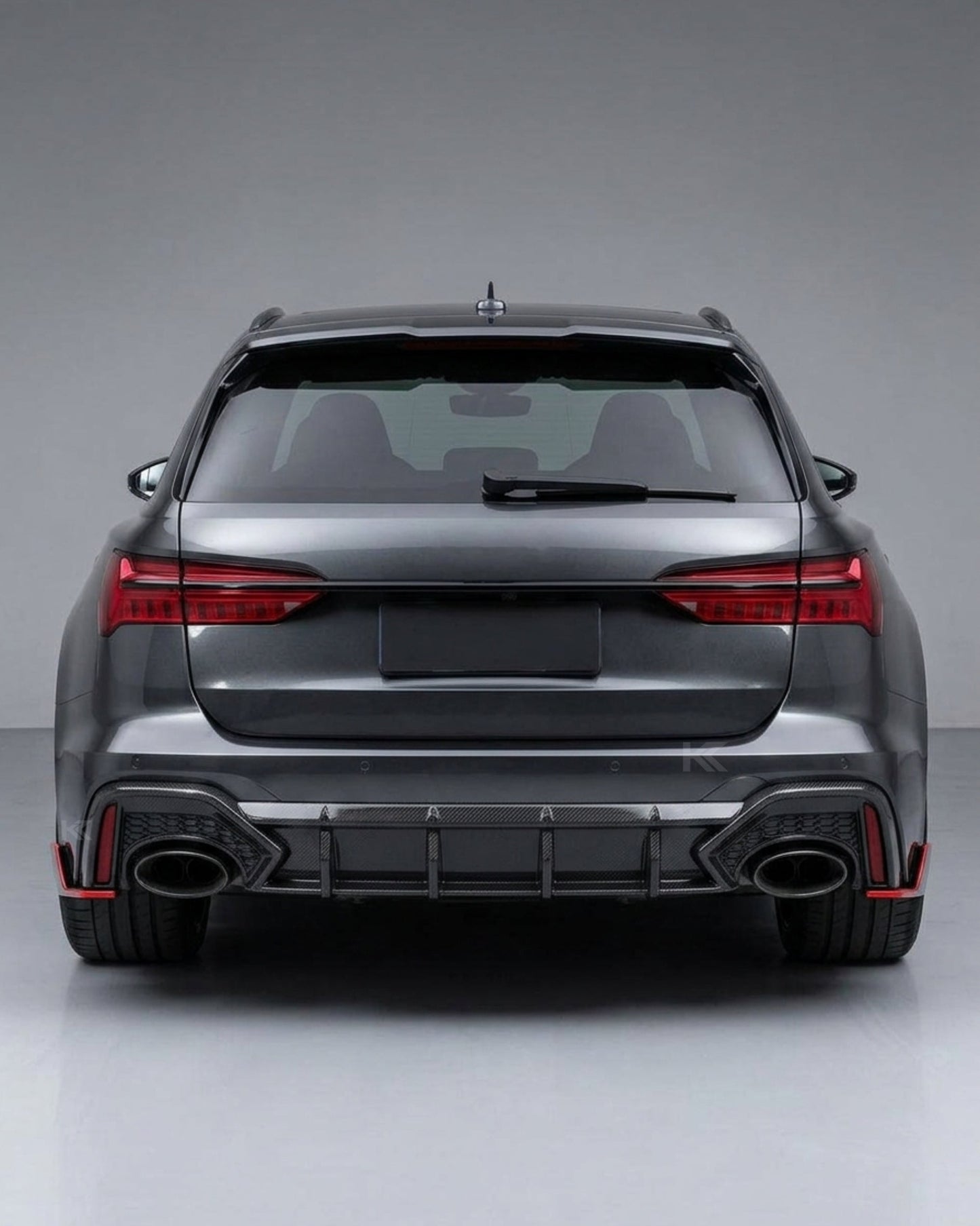 2019–2021 Audi RS6 / A6 C8 Avant Wagon Rear Bumper Diffuser – Dry Carbon Fiber