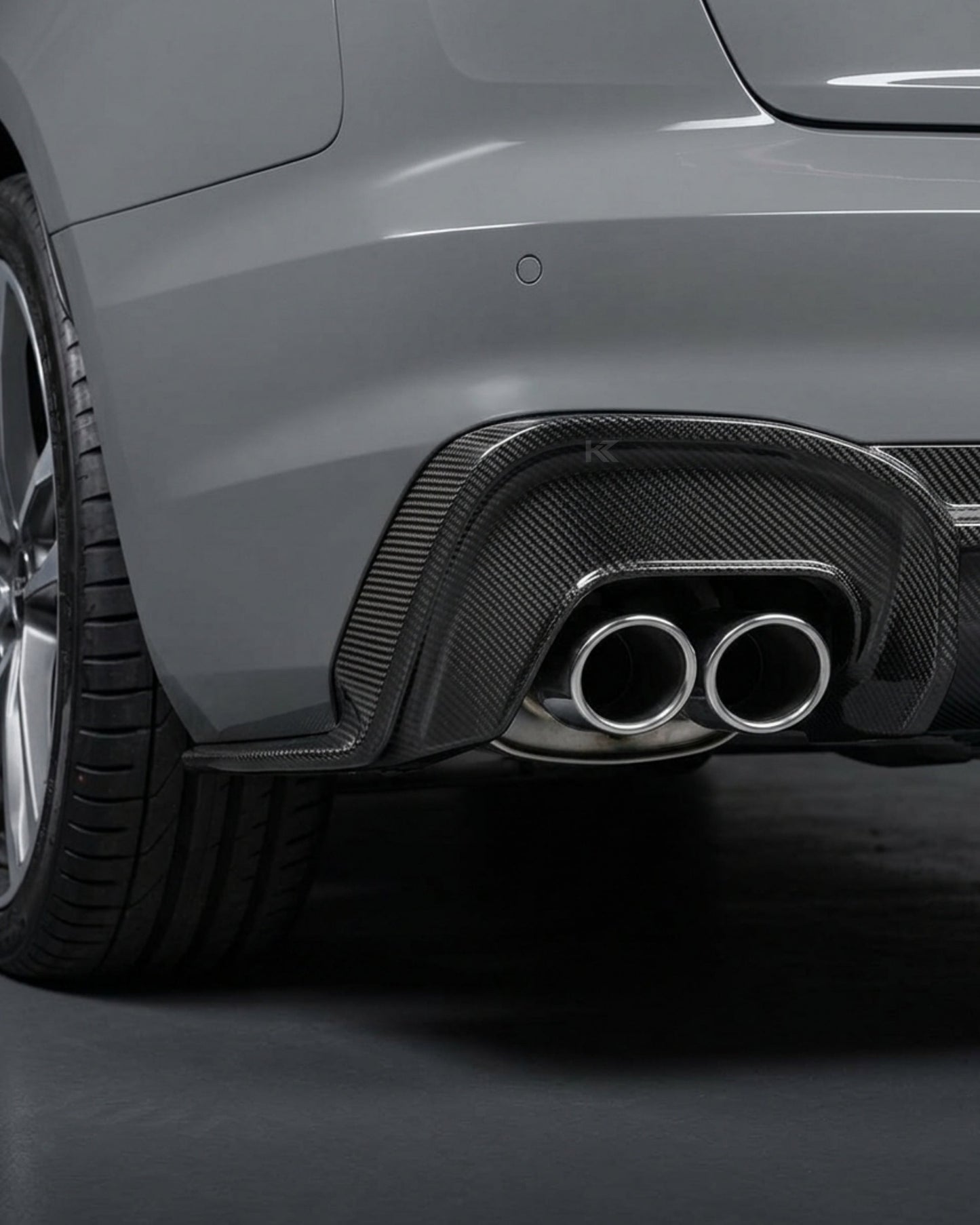 2020–2021 Audi A4 S-Line / S4 B9 Rear Diffuser – Pre-Preg Dry Carbon Fiber