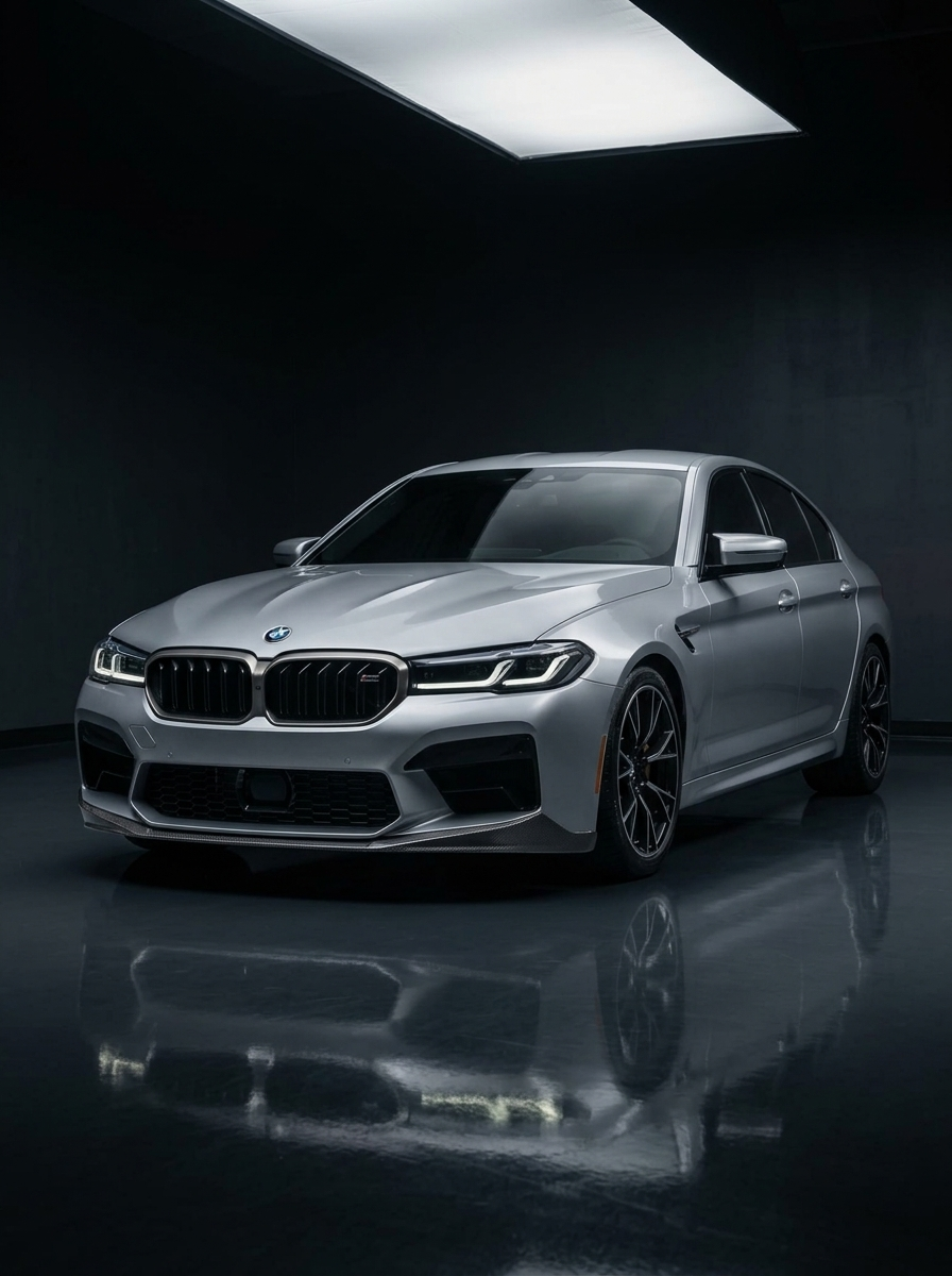BMW 5 Series F90 M5 LCI CS Style Carbon Fiber Front Lip (2021+)