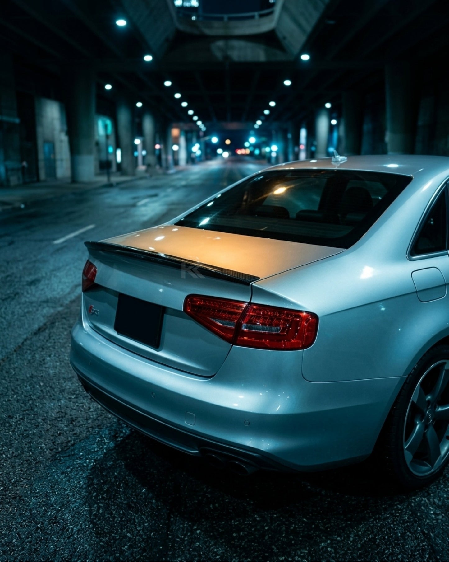 2013–2016 Audi A4 S-Line / S4 B8.5 Sedan Ducktail Style Rear Trunk Spoiler – Carbon Fiber