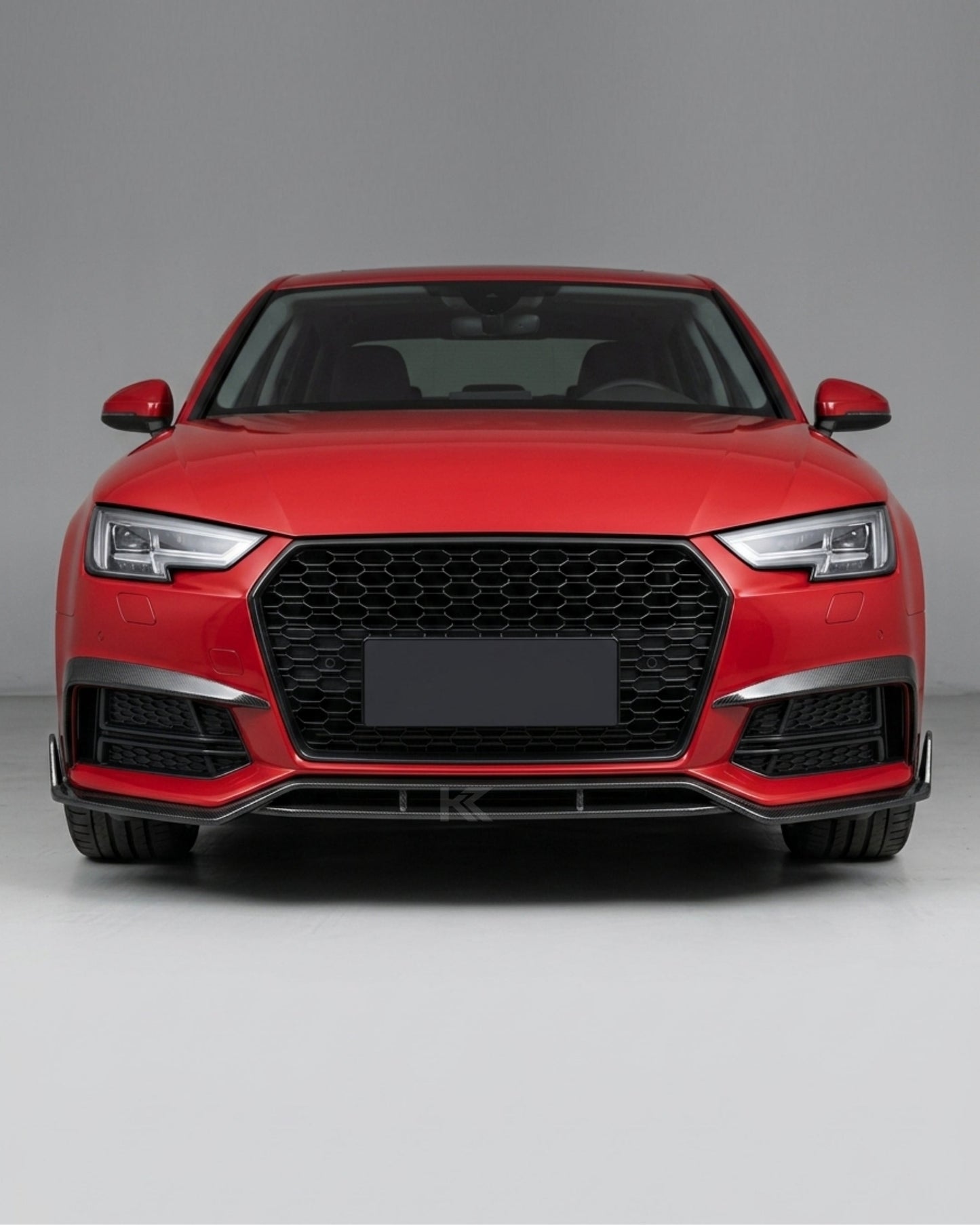 2017–2019 Audi A4 S-Line / S4 B9 Sedan Front Valance Lip – Carbon Fiber