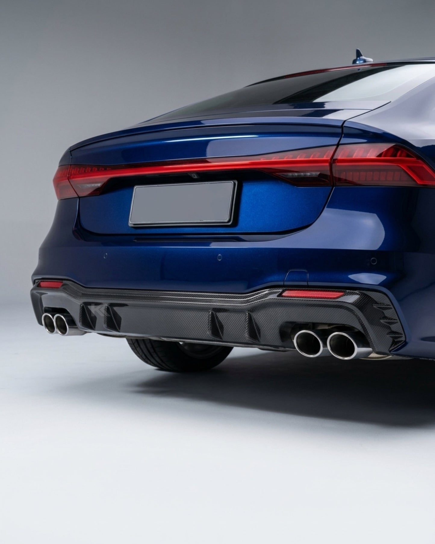 2019–2020 Audi A7 S-Line / S7 C8 Sportback Rear Bumper Diffuser – Carbon Fiber