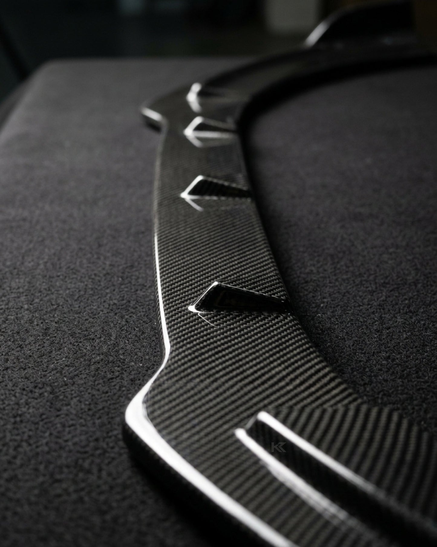 2014–2015 Audi A3 S-Line 8V Hatchback Front Lip Splitter – Carbon Fiber