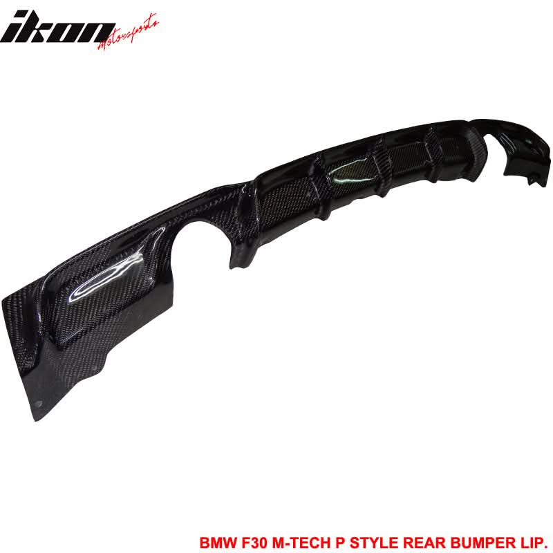 2012-2018 F30 335 Dual Exhaust M Sport P Rear Diffuser Carbon Fiber CF