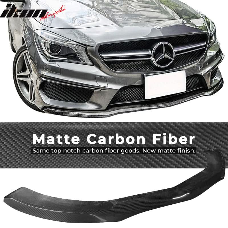 2014-2016 Benz C117 CLA-Class CLA45 Front Bumper Lip Carbon Fiber CF