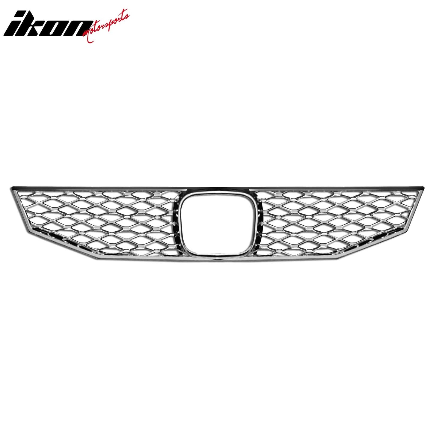 2008-2010 Honda Accord Chrome Front Bumper Upper Insert Grille ABS