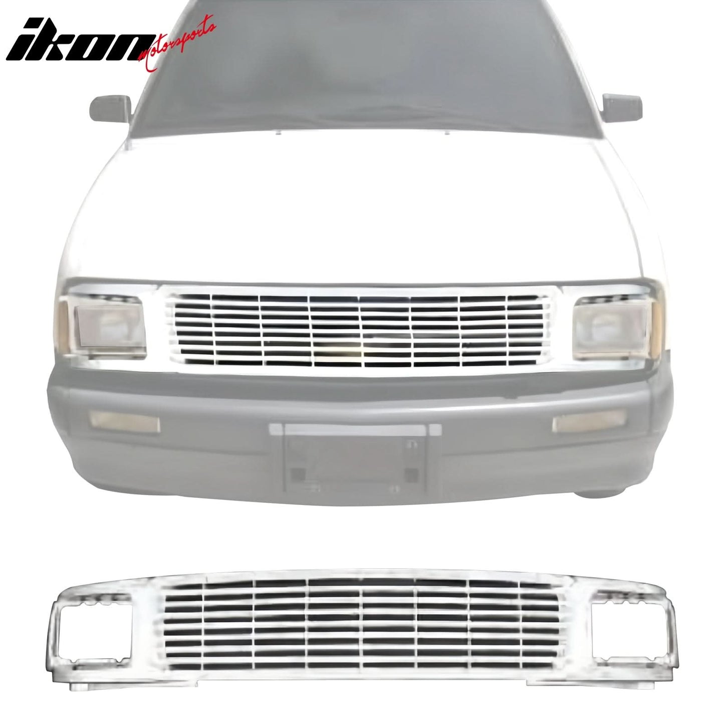 1994-1997 Chevrolet S10 Billet Style Front Grille Bumper Grill Chrome