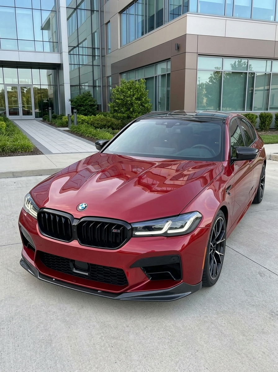 BMW 5 Series F90 M5 LCI CS Style Carbon Fiber Front Lip (2021+)