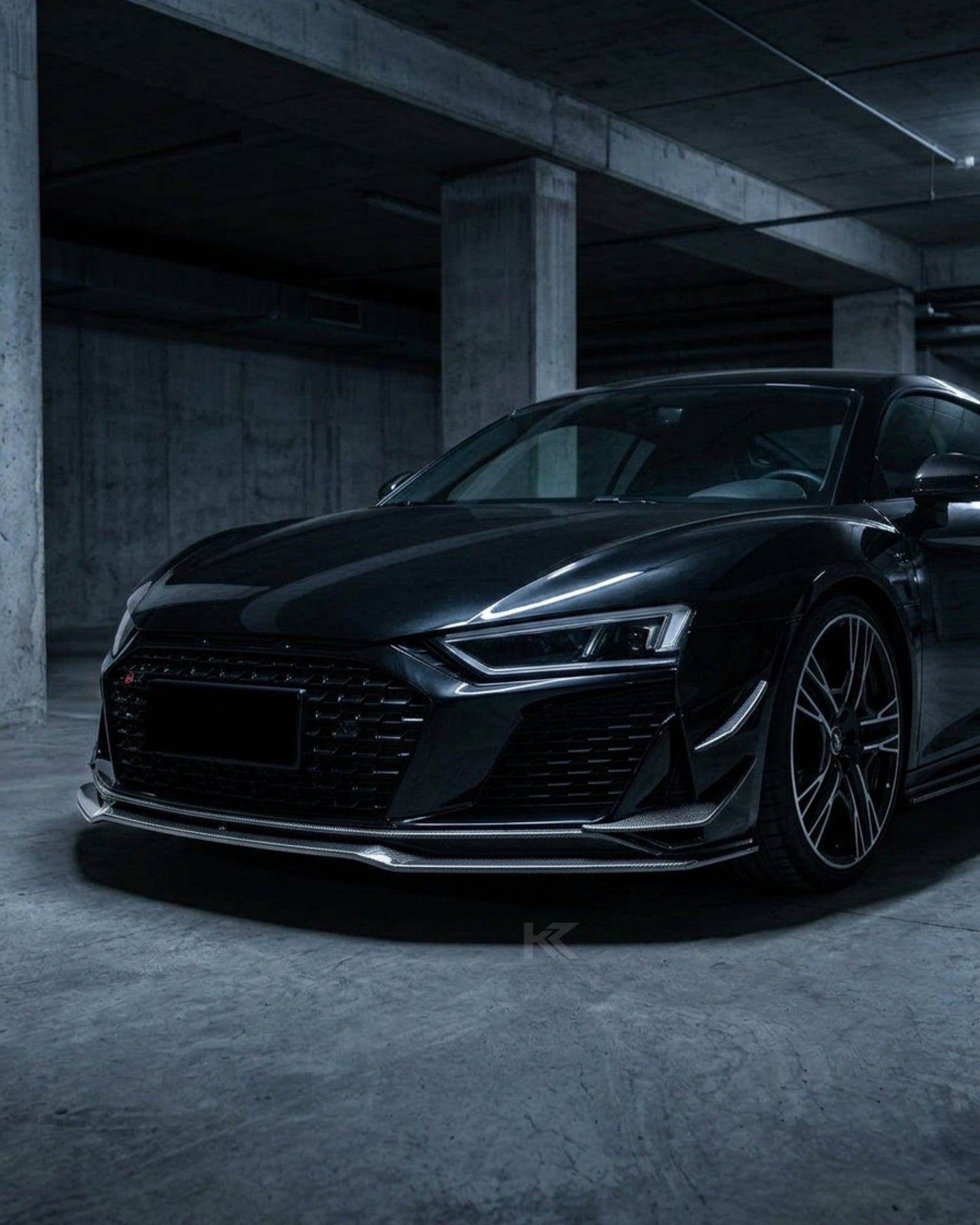 2019–2023 Audi R8 V10 Coupe Front Bumper Lip Splitter – Prepreg Dry Carbon Fiber