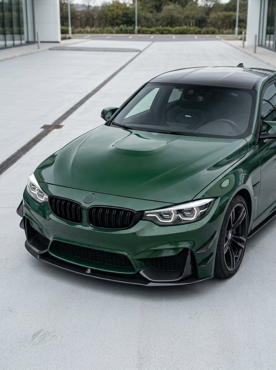 BMW 3 Series F80 M3 F82 F83 M4 M Performance Style Carbon Fiber Front Lip (2015 - 2019)