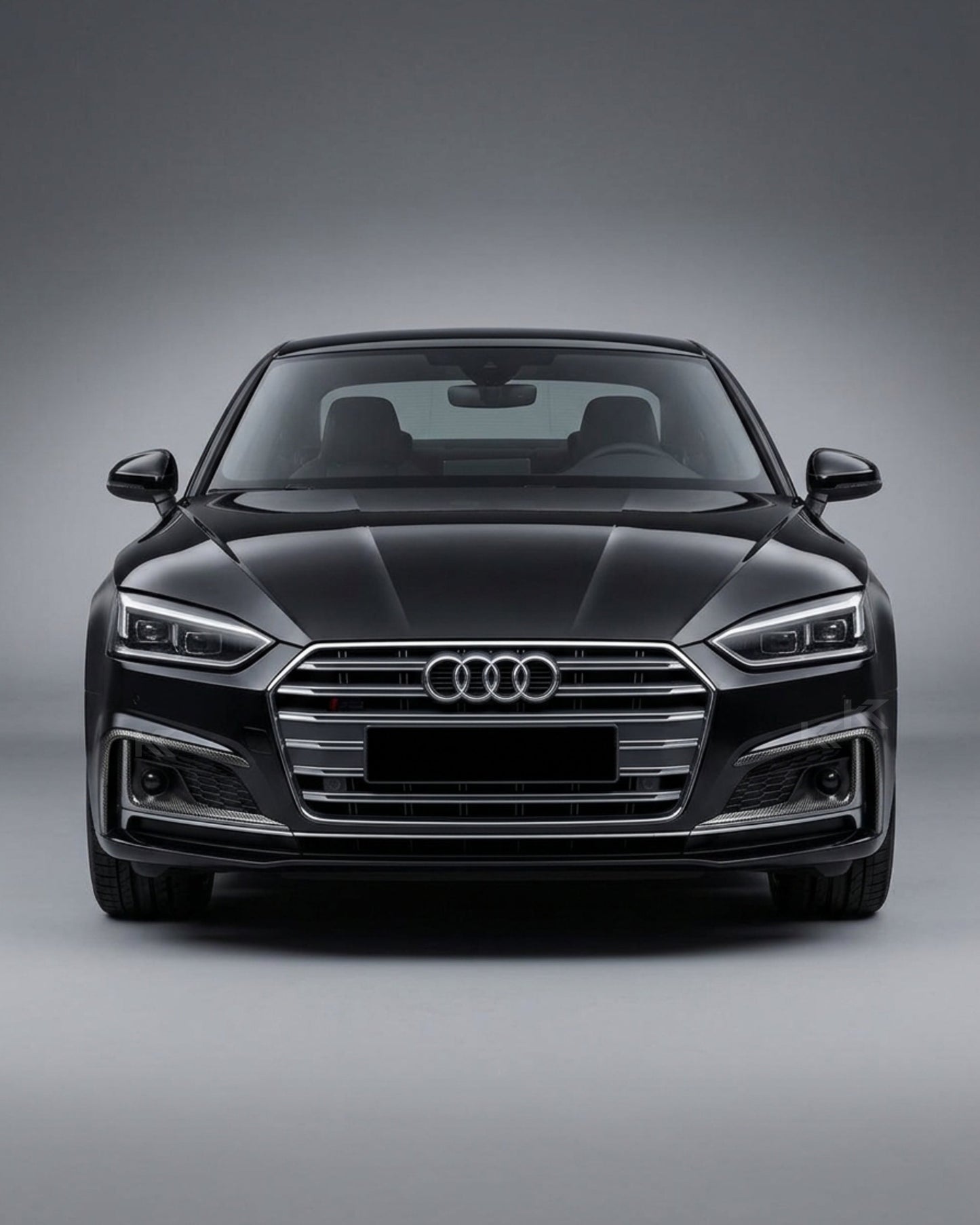 2017–2019 Audi A5 S-Line / S5 B9 Front Bumper Canards – Carbon Fiber