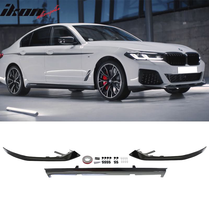 Fits 2021-2023 G30 G31 Rear Diffuser Type 2+Front Bumper Lip+Side Skir
