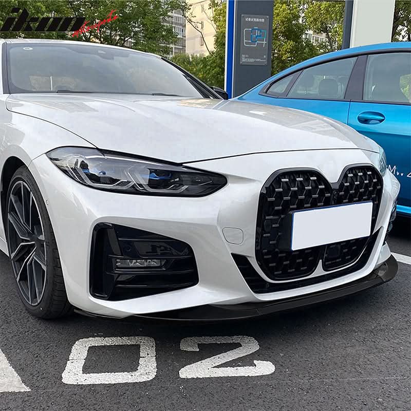 2021-2025 BMW G22 G23 4 Series M-Performance Black Front Bumper Lip