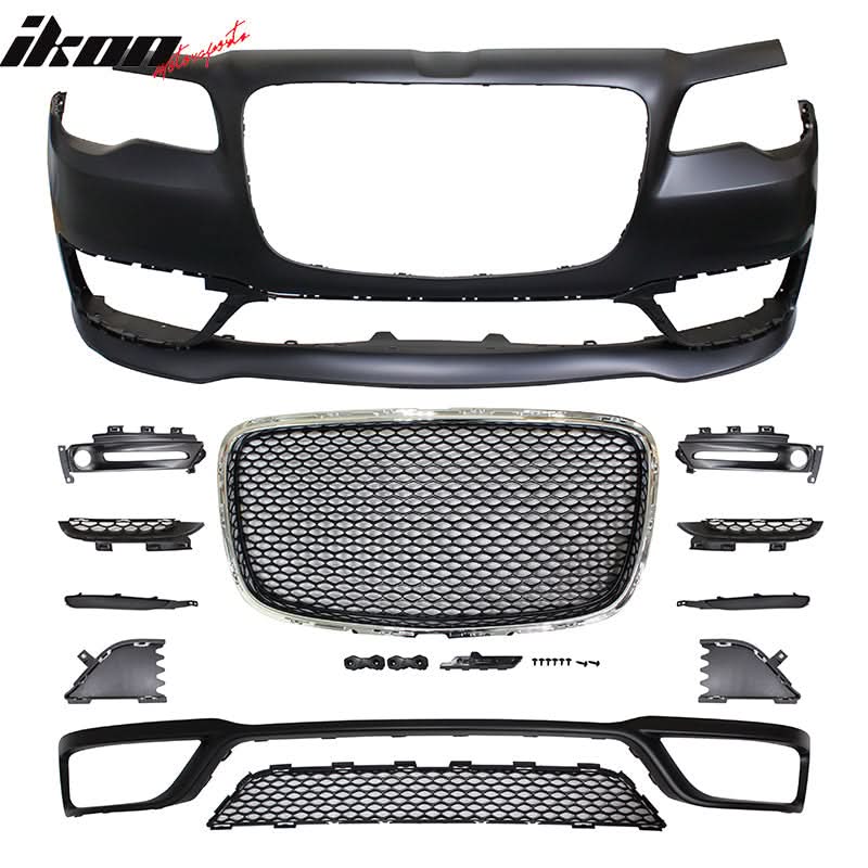 2015-2023 Chrysler 300 S Model Front Bumper Cover+Grill No Sensor Hole