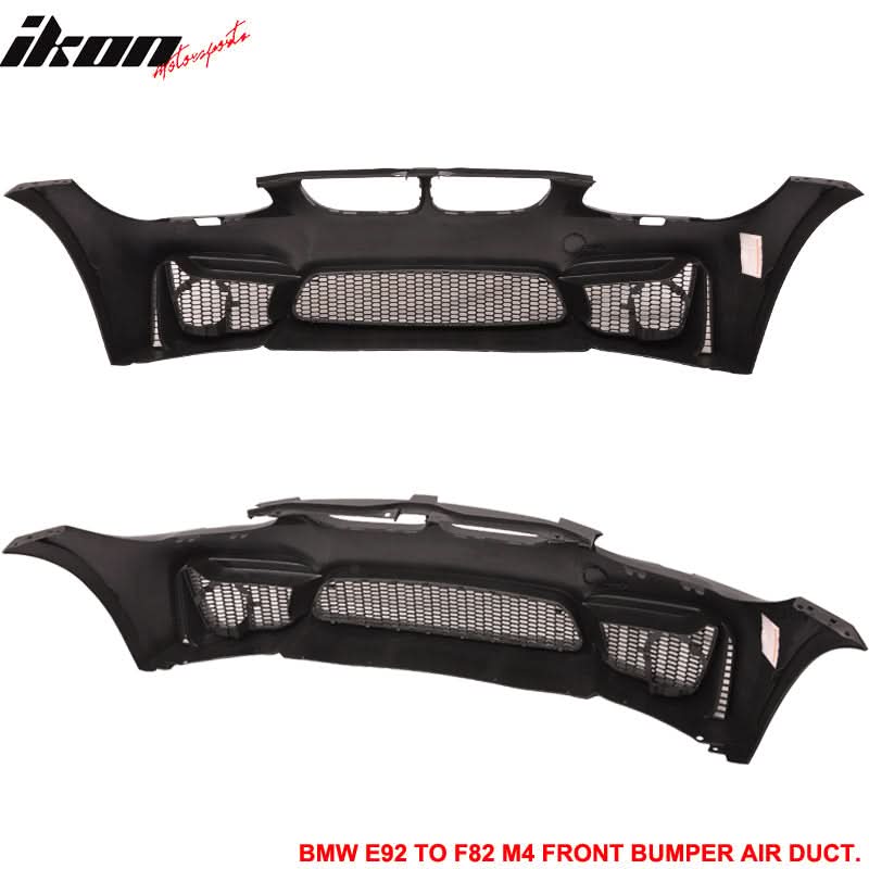 Fits 11-13 E92 LCI M4 Polypropylene Front Bumper Air Duct Mesh Grille