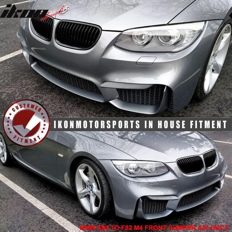 Fits 11-13 E92 LCI M4 Polypropylene Front Bumper Air Duct Mesh Grille