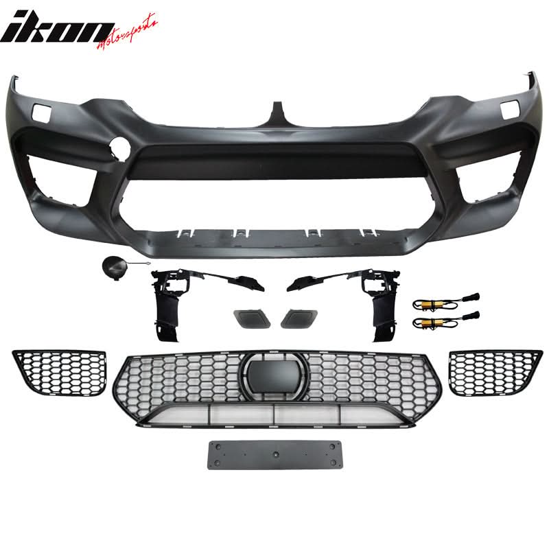 2017-2020 BMW G30 Sedan M5 Style Front + Rear Bumper w/ Diffuser PP