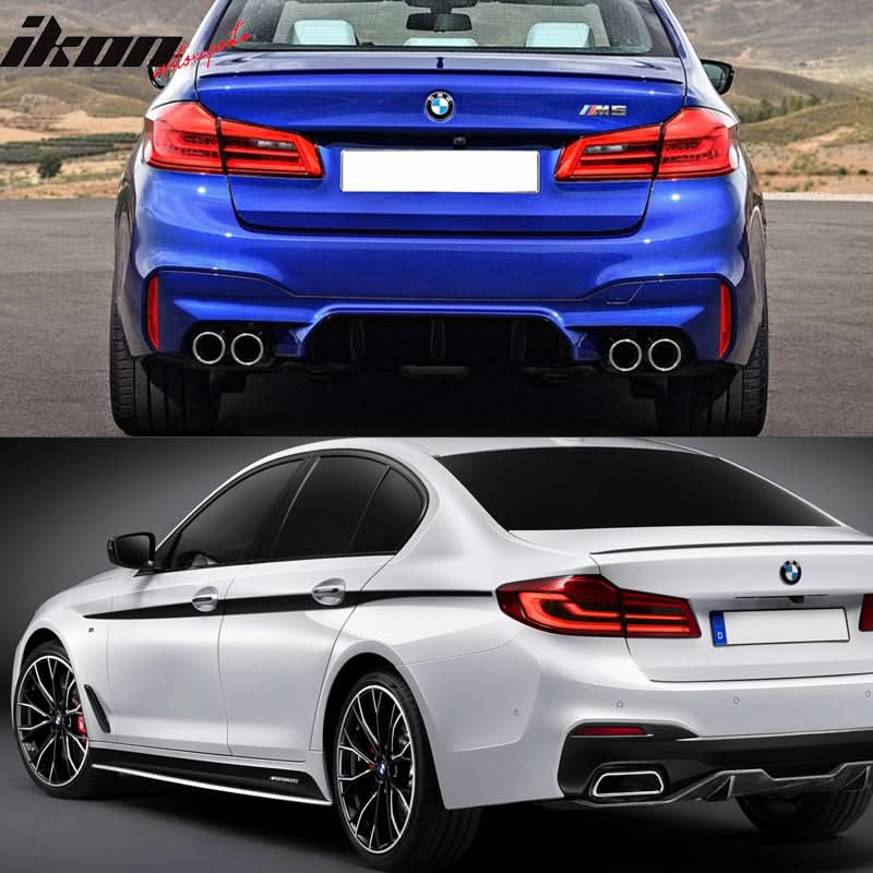 2017-2020 BMW G30 to M5 Style Front Rear Bumpers Side Skirts PP