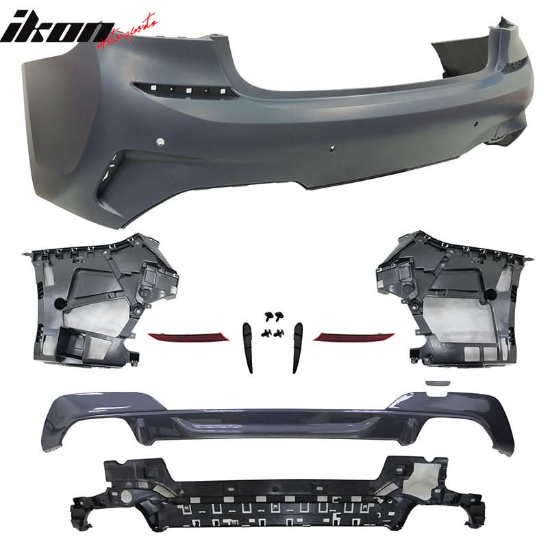 2019-2022 BMW G20 Unpainted M340 Front Rear Bumpers M-Tech Side Skirts