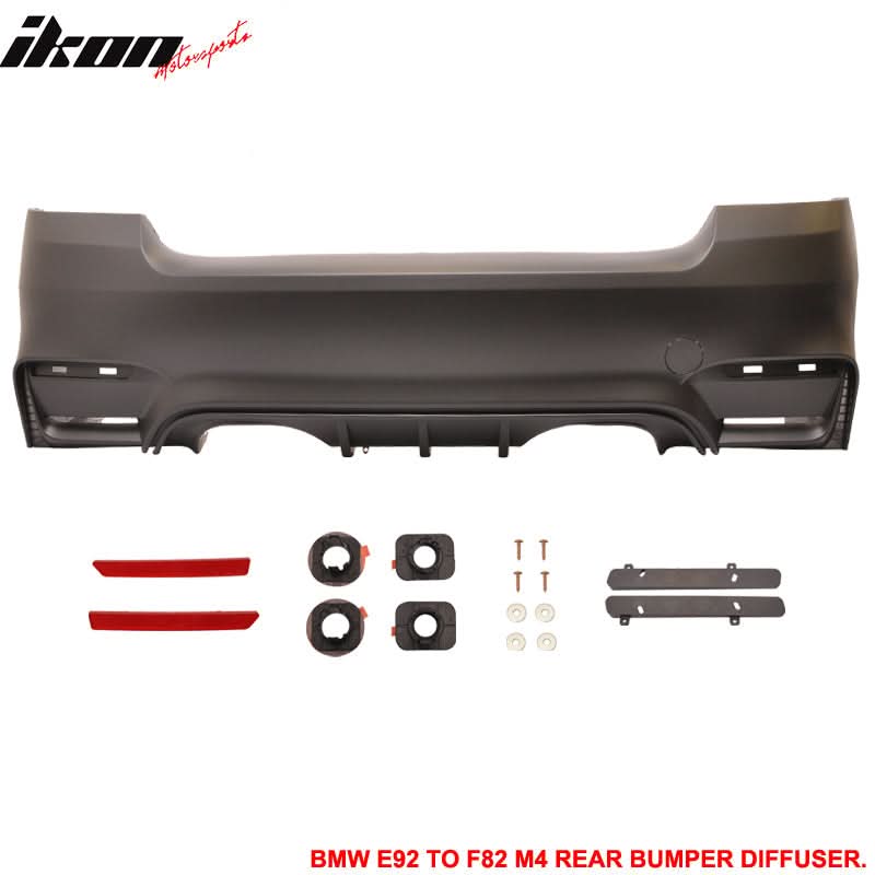 Fits 11-13 E92 E93 2Dr LCI M4 Conversion Front+Rear Bumper Kit PP