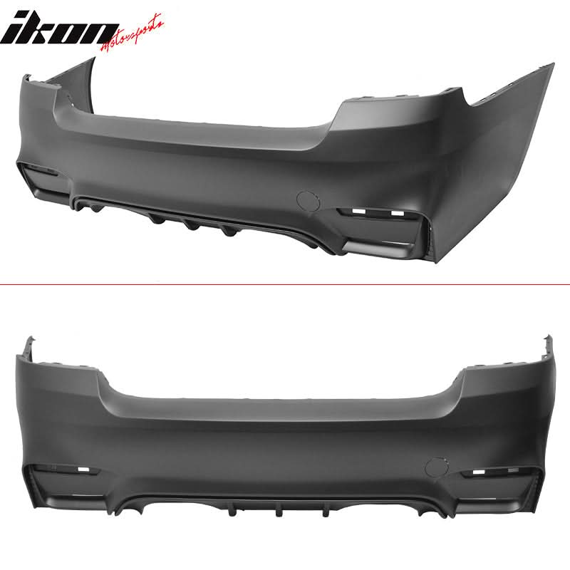 2007-2013 BMW E92 2Dr M4 Style Unpainted Rear Bumper Cover Conversion