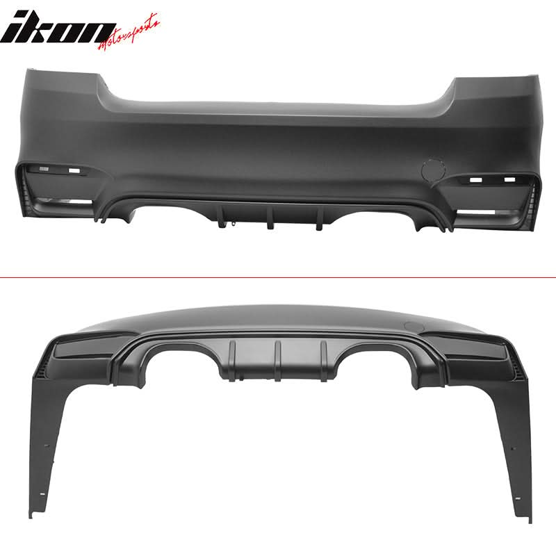 2007-2013 BMW E92 2Dr M4 Style Unpainted Rear Bumper Cover Conversion