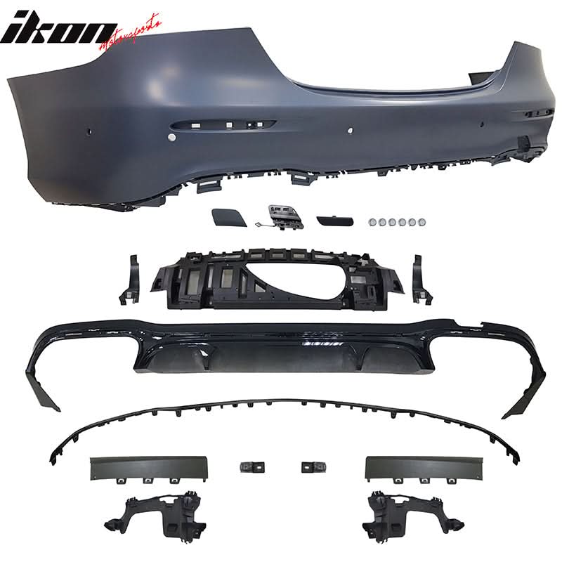 2021-2023 Benz W213 E-Class E63 Style Unpainted Rear Bumper Cover