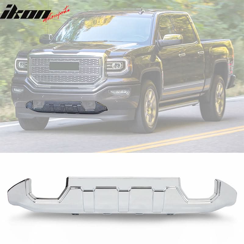 2016-2018 GMC Sierra 1500 Chrome Front Bumper Impact Bar Skid Plate