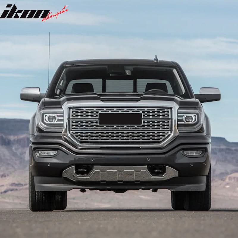 2016-2018 GMC Sierra 1500 Chrome Front Bumper Impact Bar Skid Plate