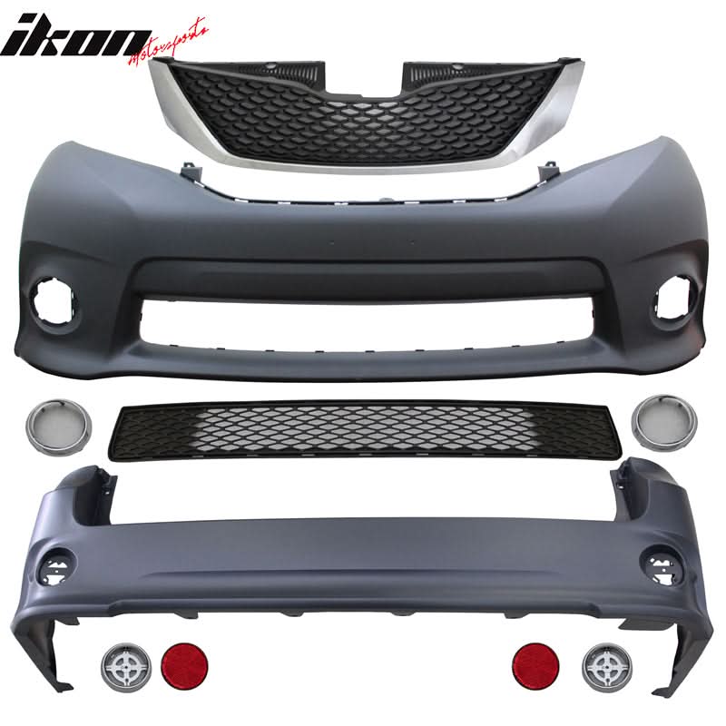 2011-2017Â Toyota Sienna Front Rear Bumper Cover Conversion Grill PP