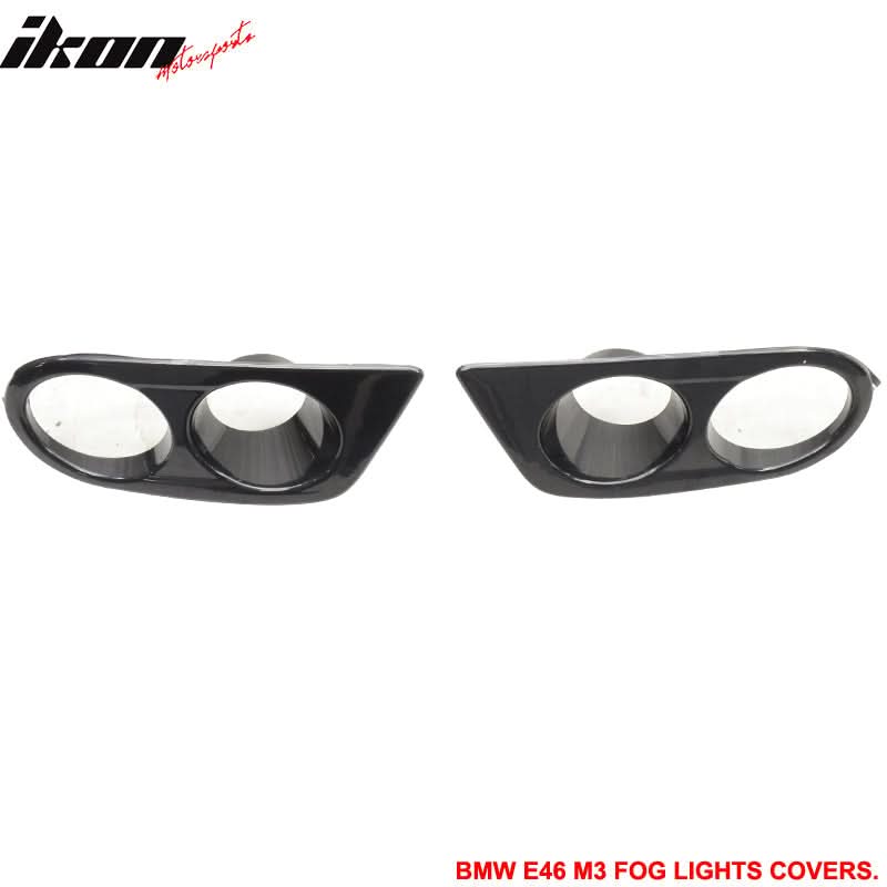 Fits 99-06 E46 2Dr M3 PP Front Bumper + Fog Light Cover + Fog Lamp