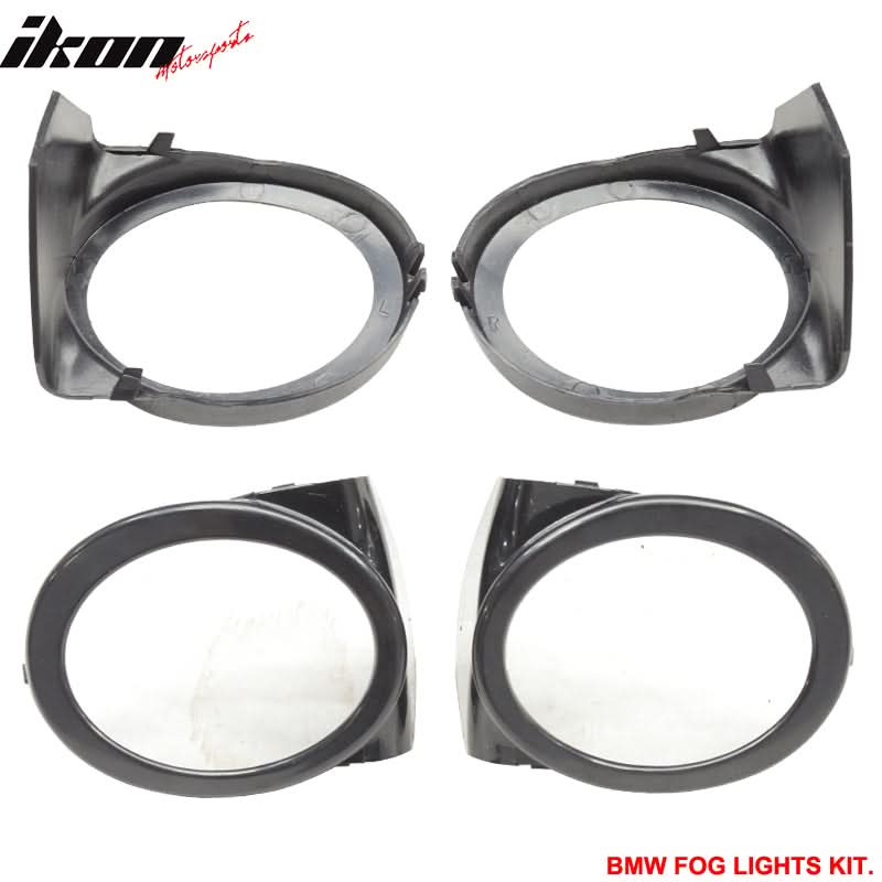 Fits 99-06 E46 2Dr M3 PP Front Bumper + Fog Light Cover + Fog Lamp