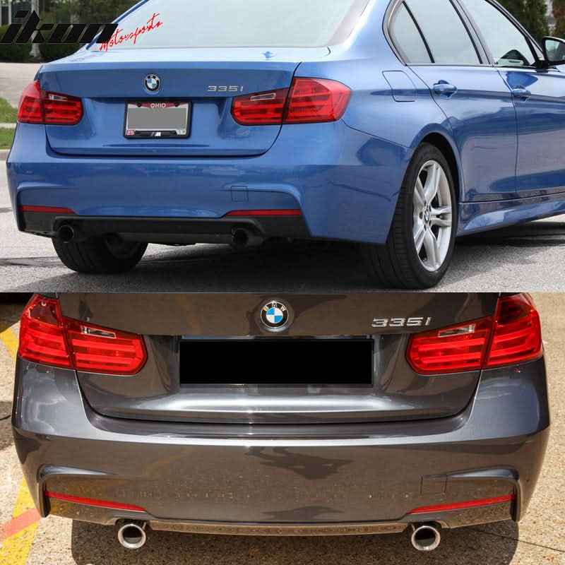 2012-2018 BMW F30 3 Series MT M Sport Rear Bumper Cover Diffuser Sedan