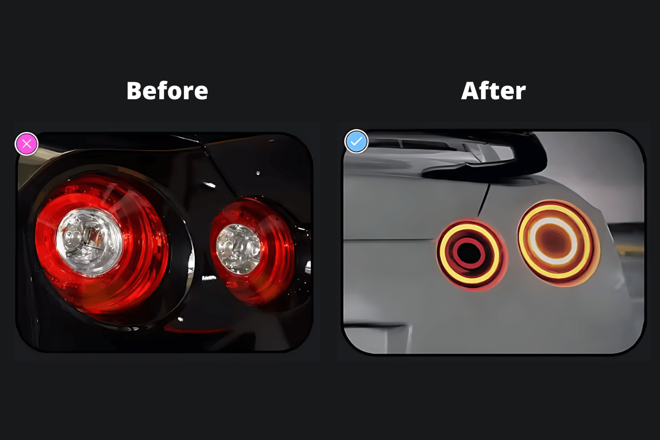 Nissan R35 GTR Red Valenti Style LED Tail Lights (2009 - 2017)