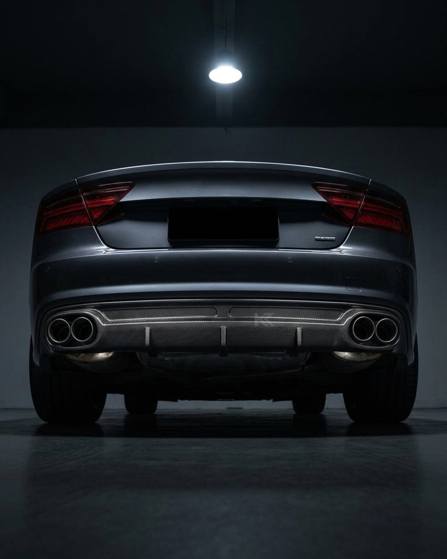 2013–2016 Audi A7 S-Line C7 Sportback Rear Bumper Diffuser – Carbon Fiber