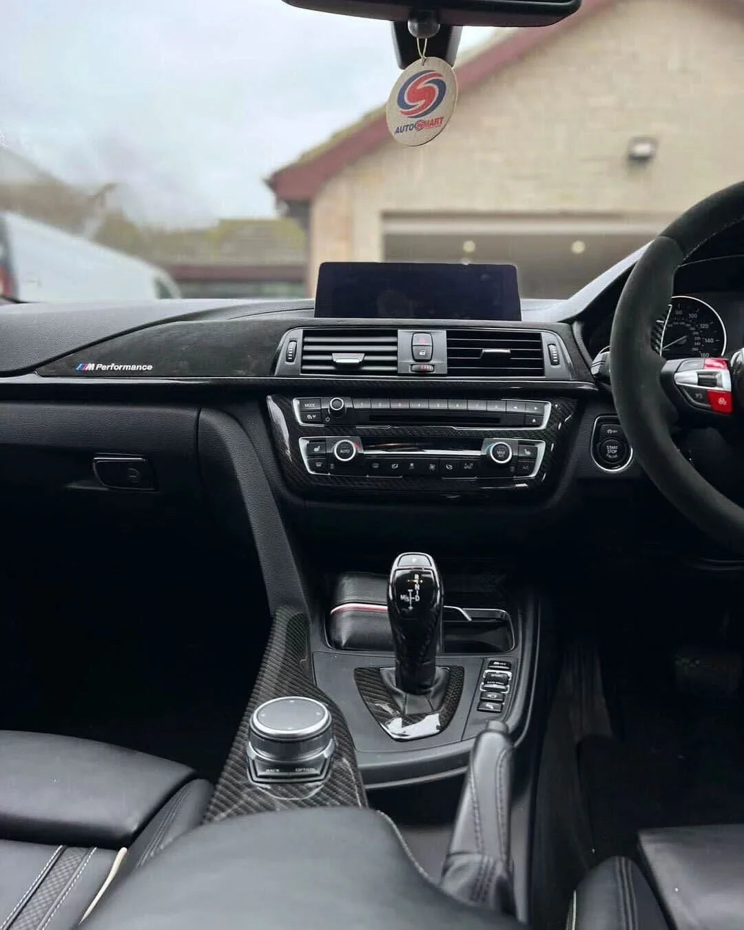 BMW F20 F22 F30 F32 F10 GT F07 F01 X3 F25 X4 F26 Carbon Fiber Gear Shift Knob and Panel Cover Trim (2011 - 2019)