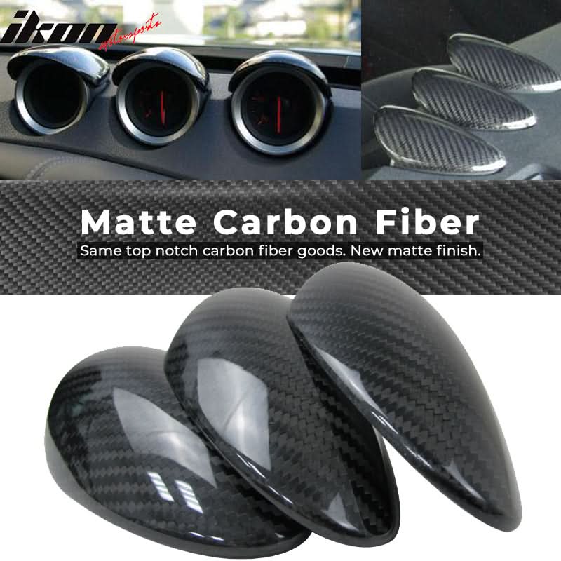 2009-2020 Nissan 370Z Front Center Dush Gauge Cover Pod Carbon Fiber