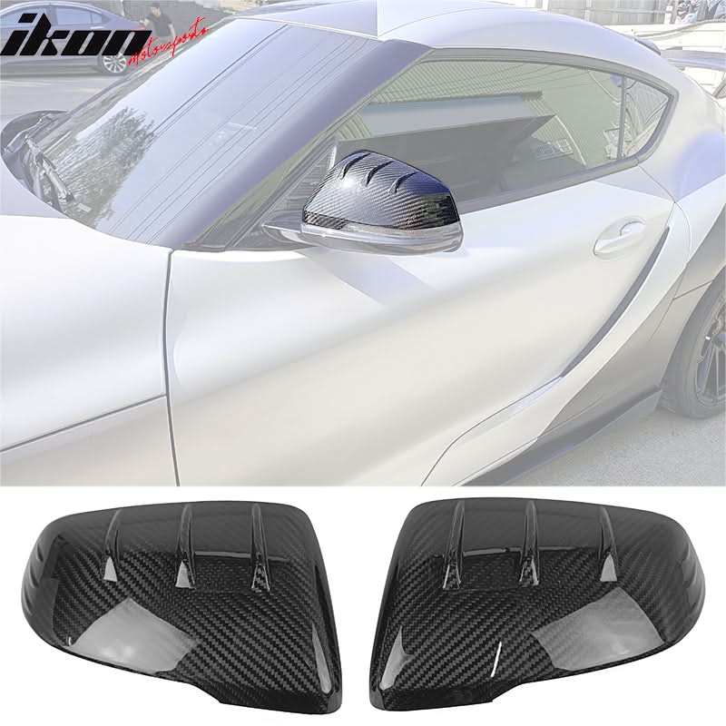 2019-2025 Toyota GR Supra J29 D Style Carbon Fiber Side Mirror Covers