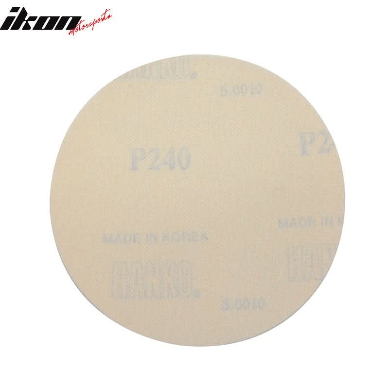 10PCS Disc 240 Grit 5 PSA Auto Sanding Paper Sheets Sandpaper Velcro