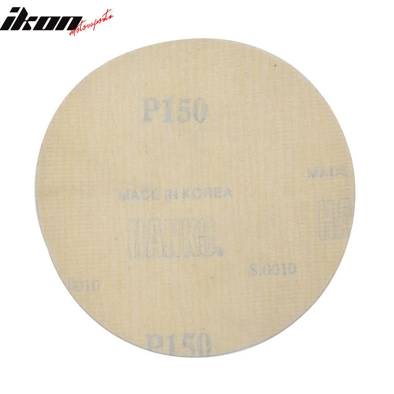 10PCS Disc 150 Grit 5 PSA Auto Sanding Paper Sheets Sandpaper Velcro