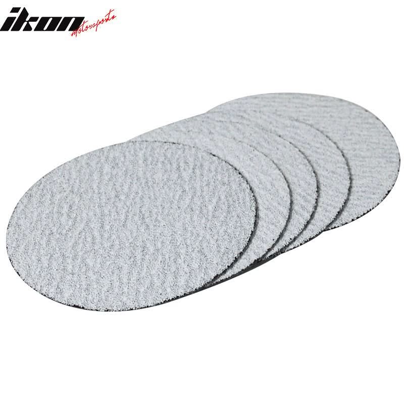 10PC 5in 127mm 60 Grit Auto Sanding Disc Sandpaper Sheets Sand Paper