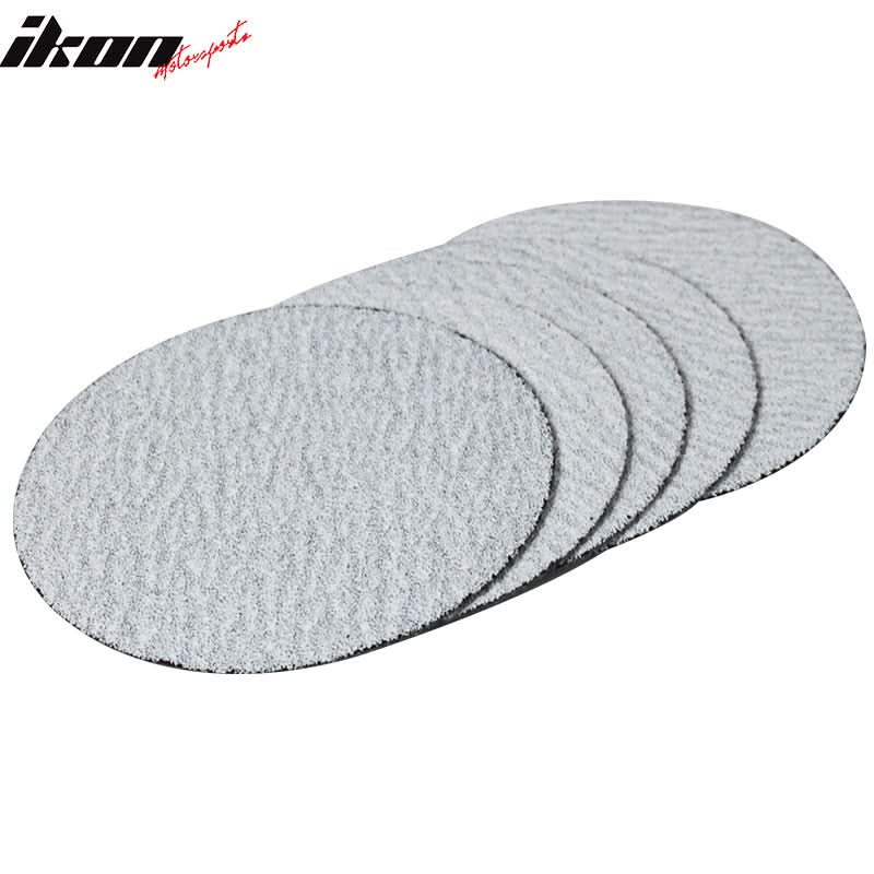 50PC 5in 127mm 60 Grit Auto Sanding Disc Sandpaper Sheets Sand Paper