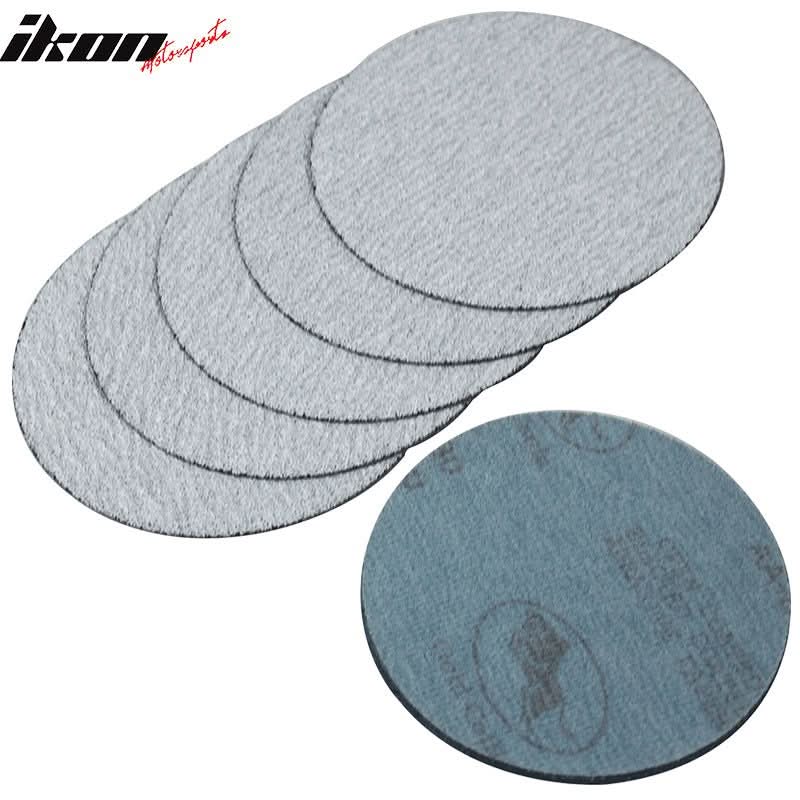 10PC 5in 127mm 80 Grit Auto Sanding Disc Sandpaper Sheets Sand Paper