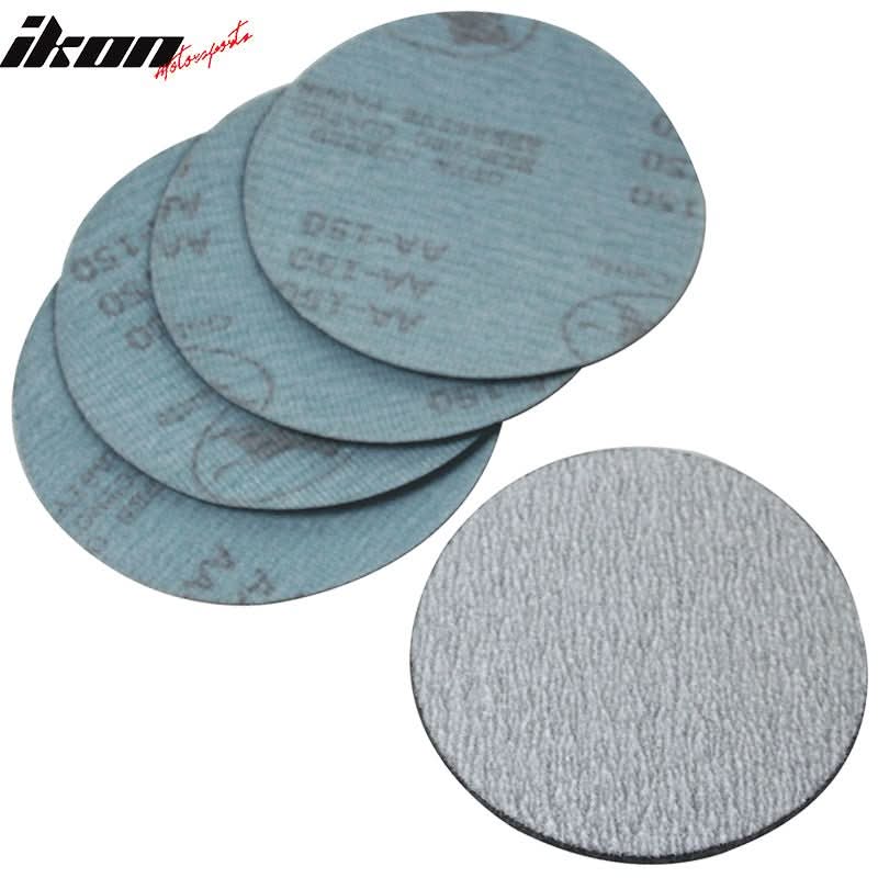 10PC 5in 127mm 80 Grit Auto Sanding Disc Sandpaper Sheets Sand Paper