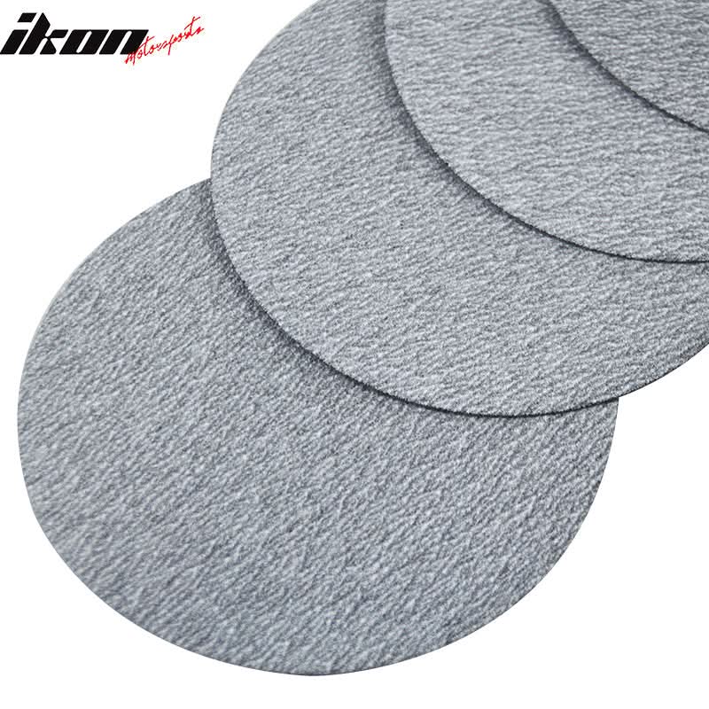 50PC 5in 127mm 180 Grit Auto Sanding Disc Sandpaper Sheets Sand Paper