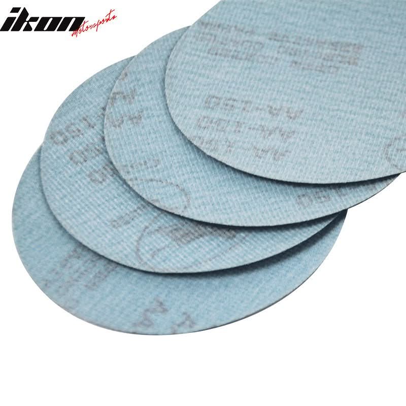 10PC 5in 127mm 150 Grit Auto Sanding Disc Sandpaper Sheets Sand Paper