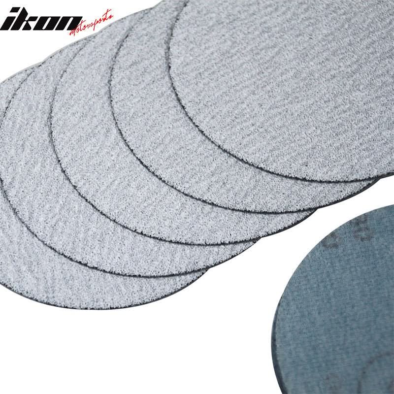 10PC 5in 127mm 100 Grit Auto Sanding Disc Sandpaper Sheets Sand Paper