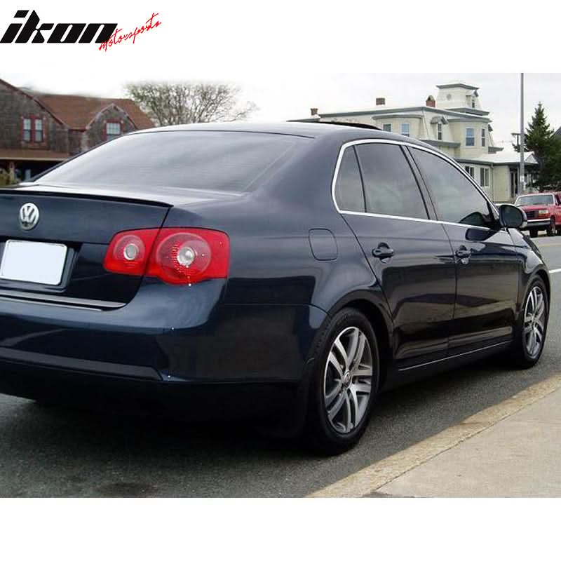 Fits 05-10 VW Jetta MK5 PV Trunk Spoiler UnBlack PU Flexible
