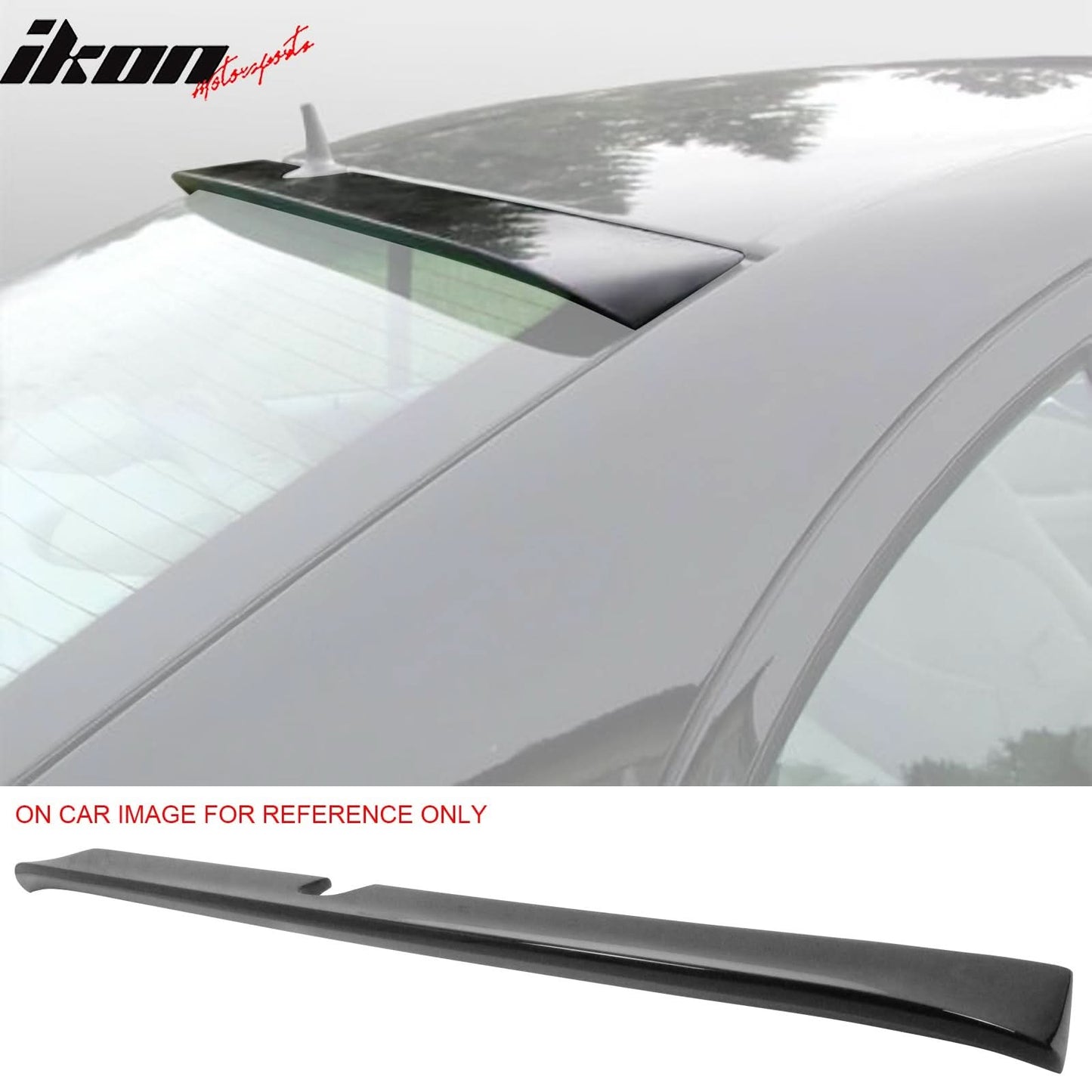Fits 03-05 W211 Trunk Spoiler & L Type Roof Wing #040 Black